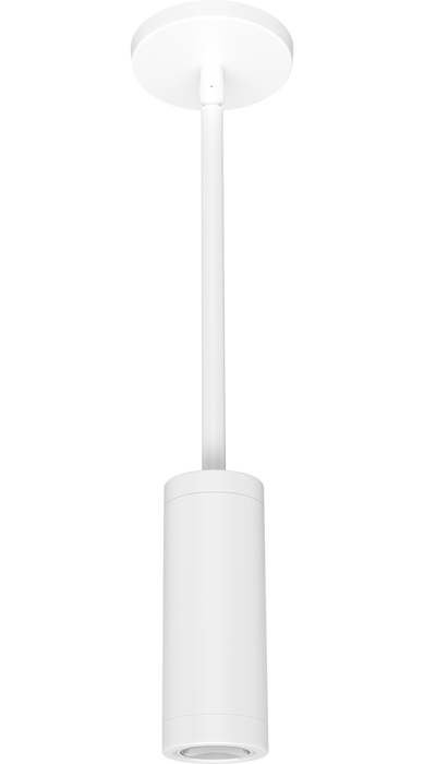 RAB Cylinder Pendant Stem 2 Inch 10W 3000K 120-277V Dimmable 30 Degree White (CDLED2PS-10W-30D930-W)