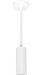 RAB Cylinder Pendant Stem 2 Inch 10W 4000K 120-277V Dimmable 30 Degree White (CDLED2PS-10W-30D940-W)