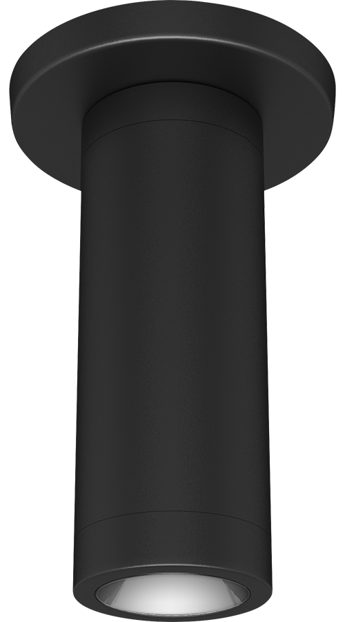 RAB Cylinder Surface 2 Inch 10W 4000K 120-277V Dimmable Wall Wash Black (CDLED2S-10W-WW940-K)