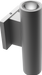 RAB Cylinder Wall Uplight 2 Inch 10W 4000K 120-277V Dimmable 20 Degree Silver (CDLED2WU-10W-20D940-S)