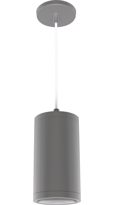 RAB Cylinder Pendant Cord 4 Inch 20W 4000K 120-277V Dimmable 80 Degree Silver (CDLED4PC-20W-80D940-S)
