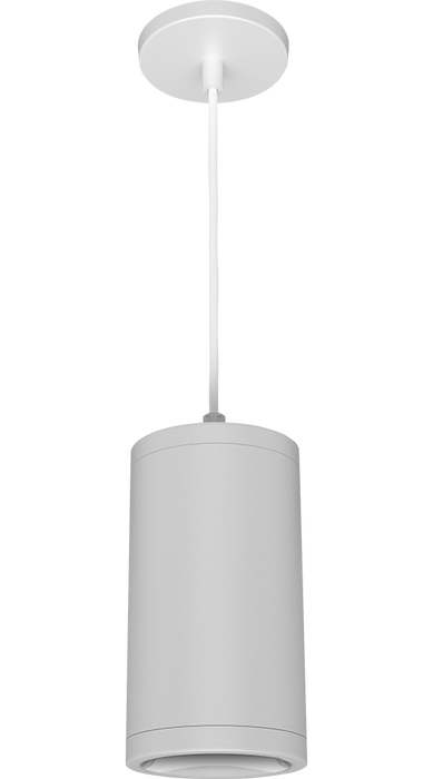 RAB Cylinder Pendant Cord 4 Inch 20W 3000K 120-277V Dimmable 80 Degree White (CDLED4PC-20W-80D930-W)