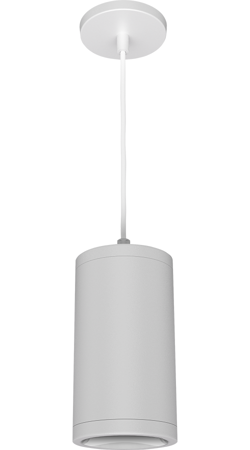 RAB Cylinder Pendant Cord 4 Inch 20W 4000K 120-277V Dimmable 50 Degree White (CDLED4PC-20W-50D940-W)