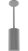 RAB Cylinder Pendant Stem 4 Inch 20W 3000K 120-277V Dimmable 50 Degree Silver (CDLED4PS-20W-50D930-S)