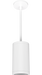 RAB Cylinder Pendant Stem 4 Inch 20W 5000K 120-277V Dimmable 50 Degree White (CDLED4PS-20W-50D950-W)