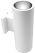 RAB Cylinder Wall Uplight 4 Inch 20W 4000K 120-277V Dimmable 50 Degree White (CDLED4WU-20W-50D940-W)