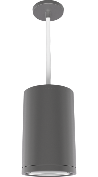 RAB Cylinder Pendant Cord 6 Inch 20W 5000K 120-277V Dimmable 50 Degree Silver (CDLED6PC-20W-50D950-S)