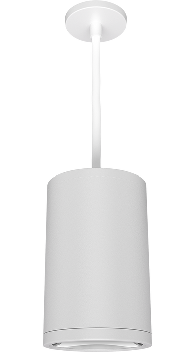 RAB Cylinder Pendant Cord 6 Inch 26W 2700K 120-277V Dimmable 50 Degree White (CDLED6PC-26W-50D927-W)