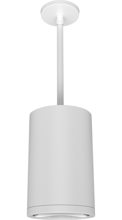 RAB Cylinder Pendant Stem 6 Inch 26W 3000K 120-277V Dimmable 80 Degree White (CDLED6PS-26W-80D930-W)