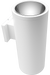 RAB Cylinder Wall Uplight 6 Inch 20W 2700K 120-277V Dimmable 50 Degree White (CDLED6WU-20W-50D927-W)