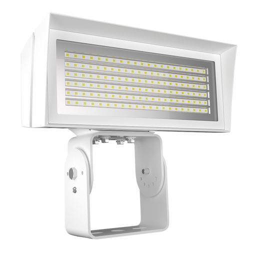 RAB Future Flood Medium Field Adjustable 5000K/4000K 52W/80W 7-Pin Receptacle Trunnion White (FFLEDMTW/7PR)