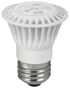 TCP 7W 3000K PAR16 LED 3000K 120V 525Lm 82 CRI Medium E26 Base Flood Bulb (LED7P1630KFL)