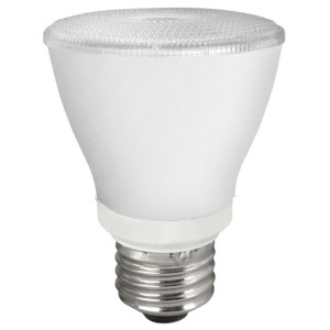 TCP LED 7W P20 Dimmable 3000K Narrow Flood (L50P20D2530KNFL)