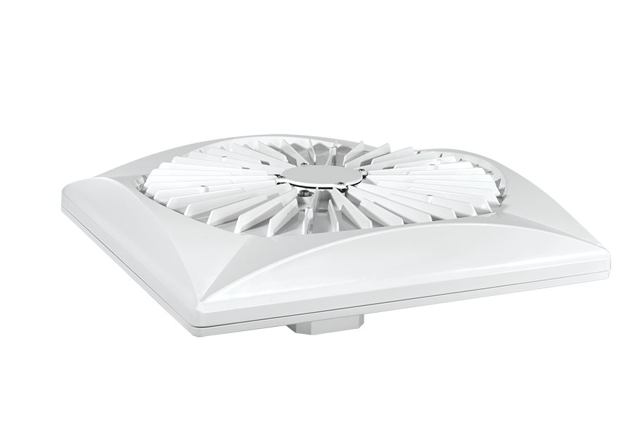 RAB Area Light Square Type V 150W Warm LED Dimmable 5-Pin Receptacle White (ALED5S150YW/D10/5PR)