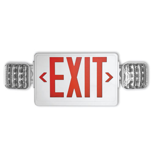 Standard-BL LEDCXTEU2RW LED Double Face Exit/Emergency — Lighting Supply