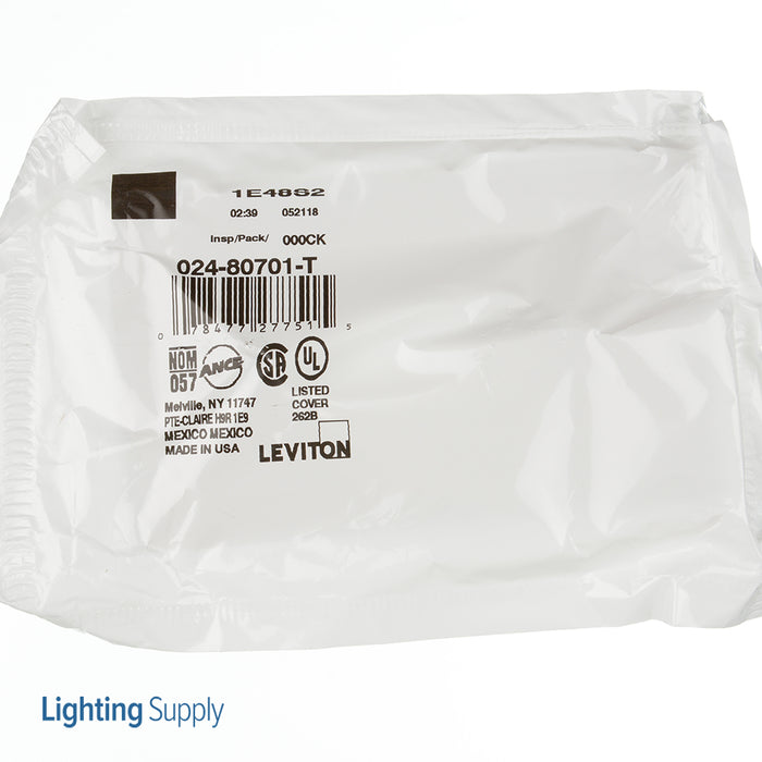 Leviton 1-Gang 1-Toggle Standard Nylon Wall Plate Light Almond (80701-T)