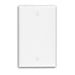 Leviton 1-Gang No Device Blank Wall Plate Standard Size Thermoset Box Mount Light Almond (78014)
