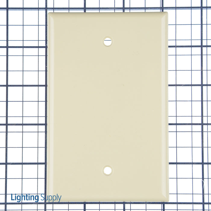 Leviton 1-Gang No Device Blank Wall Plate Midway Size Thermoset Box Mount Ivory (80514-I)