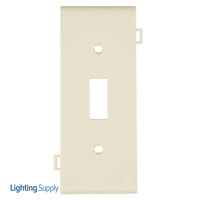 Leviton 1-Gang Toggle Device Switch Wall Plate Sectional Thermoplastic Nylon Device Mount Center Panel Ivory (PSC1-I)