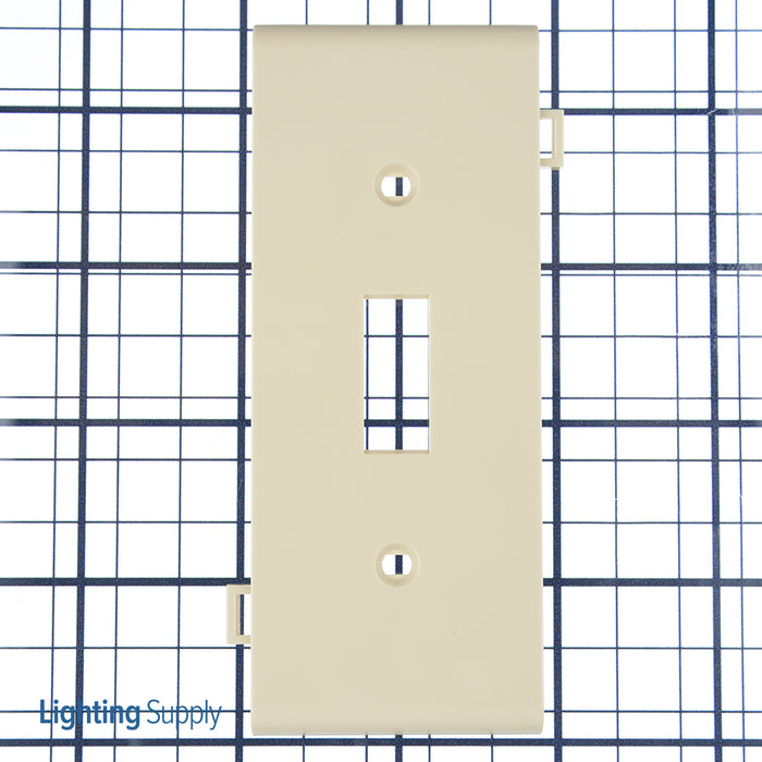 Leviton 1-Gang Toggle Device Switch Wall Plate Sectional Thermoplastic Nylon Device Mount Center Panel Ivory (PSC1-I)