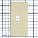 Leviton 1-Gang Toggle Device Switch Wall Plate Sectional Thermoplastic Nylon Device Mount End Panel Ivory (PSE1-I)