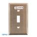 Leviton 1-Gang Toggle Device Switch Wall Plate Standard Size 302 Stainless Steel Device Mount Stainless Steel Brushed Finish (84001-40)