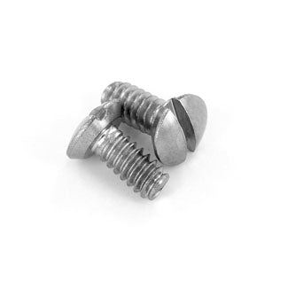 Leviton 5/16 Inch Long 6-32 Thread Oval Head Milled Slot Replacement Wall Plate Screws Stainless Steel (84400-PRT)