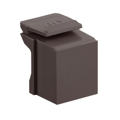 Leviton Blank QuickPort Insert Brown QuickPort Inserts Are Designed To Secure Unused QuickPort Openings Brown Pack Of 10 (41084-BB)