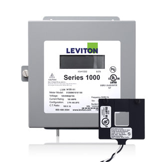Leviton Series 1000 Submeter 120V 100A 1P/2W Indoor Kit With 1 Split Core Current Transformer (1K120-1W)