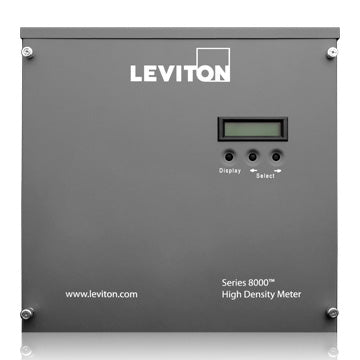Leviton Submeter Indoor 120/280V Phase Configuration 8X3 - 12X2 - 24X1 With Terminal Strips Electric Meter Multiple Point High Density Smart Meter (S8UTS-241)