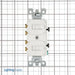 Leviton 15 Amp 120/277V Duplex Style 3-Way/3-Way AC Combination Switch Commercial Grade Non-Grounding Side Wired White (5243-W)