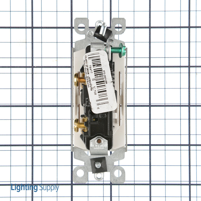 Leviton 5601-2W 120/277V Decora Rocker Single-Pole AC Quiet Switch ...