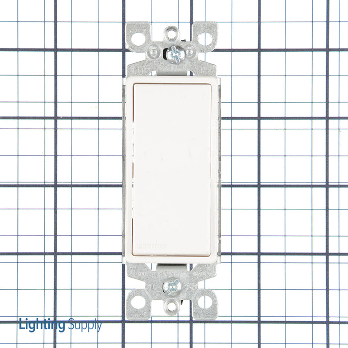 Leviton 5601-2W 120/277V Decora Rocker Single-Pole AC Quiet Switch ...