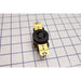 Leviton 15 Amp 125V NEMA L5-15R 2P 3W Single Locking Receptacle Industrial Grade Grounding Black (4710)