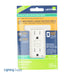 Leviton 15 Amp 125V Receptacle/Outlet 20 Amp Feed-Through Tamper-Resistant Self-Test SmartlockPro GFCI Monochromatic Back And Side Wired Light Almond (GFTR1-PT)