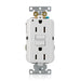 Leviton SmartlockPro Self-Test GFCI Duplex Receptacle Outlet Extra Heavy-Duty Industrial 15A 125V Back Or Side Wire White (G5262-W)