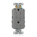 Leviton SmartlockPro Self-Test Tamper-Resistant GFCI Duplex Receptacle Outlet Extra Heavy-Duty Industrial Spec Grade 15A 125V Back Or Side Wire Gray (G5262-TGY)