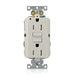 Leviton SmartlockPro Self-Test Tamper-Resistant GFCI Duplex Receptacle Outlet Extra Heavy-Duty Industrial Spec Grade 15A 125V Back Or Side Wire Light Almond (G5262-TT)