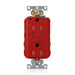Leviton SmartlockPro Self-Test Tamper-Resistant GFCI Duplex Receptacle Outlet Extra Heavy-Duty Industrial Spec Grade 15A 125V Back Or Side Wire Red (G5262-TR)