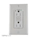 Leviton 15 Amp 125V Receptacle/Outlet 20 Amp Feed-Through Tamper-Resistant Self-Test SmartlockPro GFCI Monochromatic Back And Side Wired Gray (GFTR1-GY)