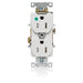 Leviton Duplex Receptacle Outlet Heavy-Duty Hospital Grade Tamper-Resistant Smooth Face 15 Amp 125V Back Or Side Wire NEMA 5-15R White (T8200-W)