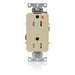Leviton Decora Plus Isolated Ground Duplex Receptacle Outlet Heavy-Duty Industrial Spec Grade Tamper-Resistant 15 Amp 125V Back Or Side Wire Ivory (T1626-IGI)