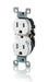 Leviton Weather And Tamper-Resistant 15 Amp 125V NEMA 5-15R Pole 2-Wire 3-Wire Straight Blade (W5320-T0G)