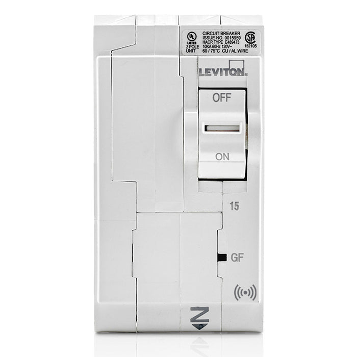 Leviton 15A 2-Pole GFCI Smart Breaker (LB215-GS)