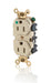 Leviton MRI Duplex Receptacle Outlet Extra Heavy-Duty Hospital Grade Smooth Face 15 Amp 125V Back Or Side Wire NEMA 5-15R Ivory (MRI82-I)