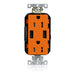 Leviton 15A Lev-Lok USB Tamper-Resistant Outlet Type A-A Orange (M56AA-O)