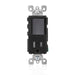 Leviton Tamper-Resistant Rocker Style Combination Decora Switch And Receptacle/Outlet 15a-120VAC Single-Pole Switch 15a-12 Premium Spec Grade Black (T5625-E)