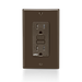 Leviton 15 Amp 125V Receptacle/Outlet 20 Amp Feed-Through Tamper-Resistant AFCI Receptacle/Outlet Monochromatic Back And Side Wired Brown (AFTR1)