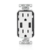 Leviton Combination Duplex Receptacle/Outlet And USB Charger 15 Amp 125V Decora Tamper-Resistant Receptacle/Outlet NEMA 5-15R White (T5632-W)