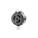 Leviton 15 Amp 125V NEMA L5-15R 2P 3W Single Short Strap Locking Receptacle Industrial Grade Grounding Black (4710-SS)